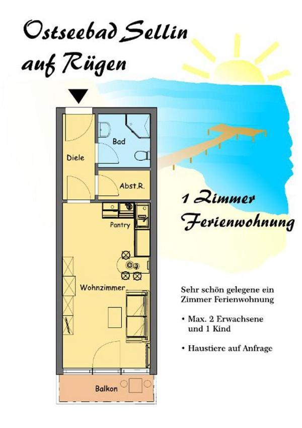 Ostseebad Sellin Auf Ruegen Apartment Im Haus Baltic 1 Og Exteriör bild